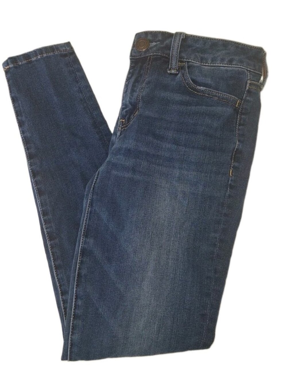 American Eagle Womens Size 4 Short Blue Stretch Jeggings 26X26